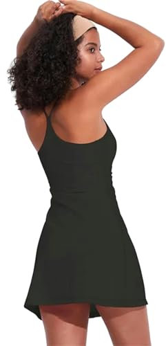 HANGWWZQ Tennisrock Frauen Tenniskleider Feste Farben Tennisröcke Kleid Sportkleidung Frauen Badminton Anzug-Schwarz-M-6