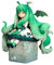 REOZIGN Cthulhu-Figur, Version Q Sitzend, handgefertigte Cthulhu-Figur aus PVC, Cartoon-Charakter, Cosplay-Modell, Anime-Geschenke (A-19 cm)