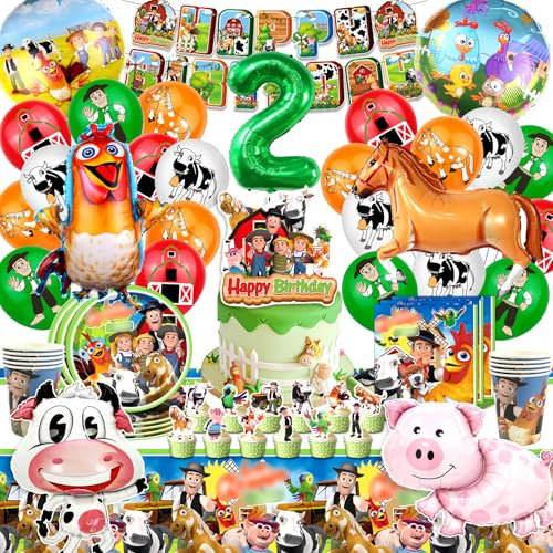 Decoracion Granja Zenon Cumpleaños, Decoracion Cumpleaños 2 Año Granja Zenon, Platos y Vasos Granja Zenon, Globos Granja Zenon, Decoracion Tarta Granja Zenon, Mantel Fiesta Granja Zenon