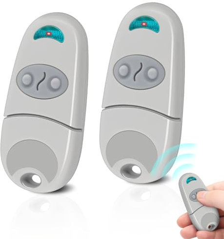 2 Unidades Mando a distancia para puerta, 433,92 MHz mando a distancia para puertas para 433MHz mando a distancia EV, NA, EE, 2 Canales