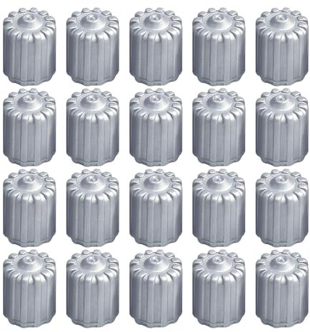 20 Stück Reifenventilkappen, Autoreifen-Ventilkappen, Fahrradreifen-Luftkappen, Kunststoff-Staubkappen, Reifenersatzzubehör