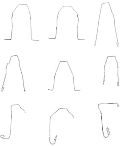 9 Stück Scheinwerferlampenhalterungen, universelle Lampenhaltefederklammern aus Edelstahl, Autoscheinwerferklemme, Lampenhalter für H1 H3 H4 H7-Lampen