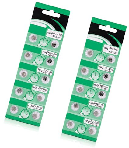 HAISENG 10pcs/20pcs High Capacity AG1 LR621 Batteries LR621 AG1 1.5V Button Coin Cell For Watches Calculators Small Electronics