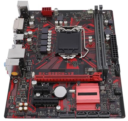 VELATEMOR Scheda Madre Desktop V3 B250M, Scheda Madre Desktop da Gioco, Supporto a 2 Canali DDR4 2400MHz PCI E 3.0, per Il Processore CPU I5 I5 I5 I3 I3