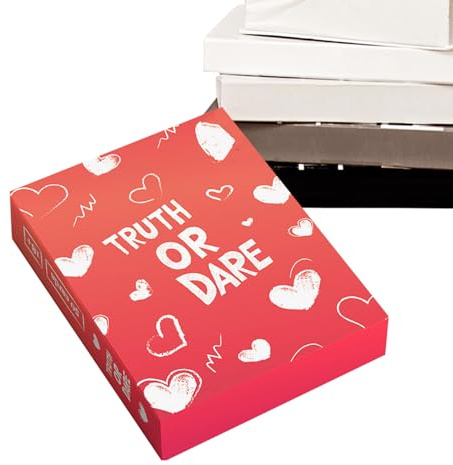 Paar-Deck: Gesprächskarten für Paare, Papier mit Wahrheits- und Herausforderungsansagen, romantisches Spiel für Teenager, Erwachsene, Valentinstag, Party, Dating-Momente