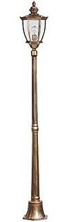 Victoria Außenleuchte, wasserdicht, IP55, Aluminium, Garderlaterne, Retro-Stil, Säulenleuchte für Eingang, Terrasse, Landschaft, Höhe: 180 cm