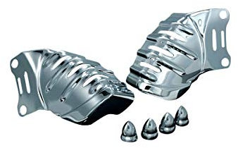 Kuryakyn 7789 Motorcycle Accent Accessory: Caliper Covers for Brembo Calipers for 2006-19 Harley-Davidson Motorcycles, Chrome, 1 Pair