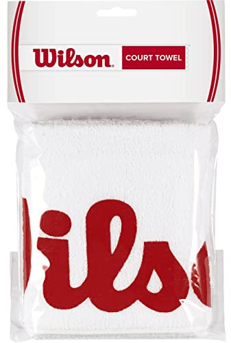 Wilson Erwachsene Tuch Court Towel, White/Red, NS