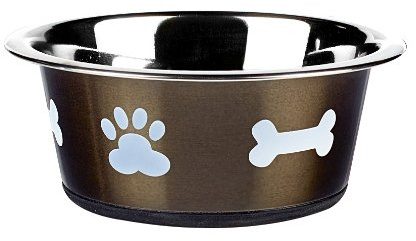 Classic Pet Products Classic Posh Paws Dish, 900 ml, Graphite