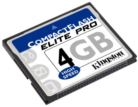 Kingston CF/4GB-S 4 GB CompactFlash (CF) Elite Pro Card 50x