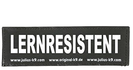 Julius-K9 Original Interchangeable Patch, Small, Black, Lernresistent