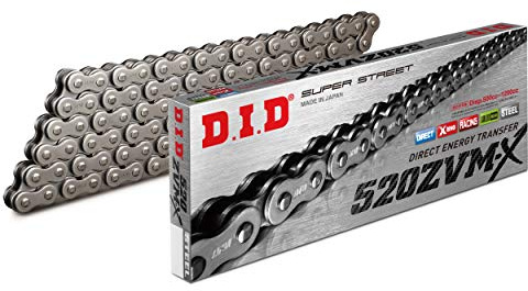 DID Kette 520 ZVMX, 108 Glieder (X-Ring), offen mit Nietschloss