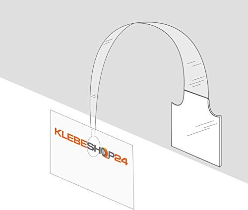 Regalwobbler | Mit abgerundeten Ecken | Transparent | 30 mm x 170 mm | Verschiedene Verpackungseinheiten | für z.B. Verkaufsschilder, Hinweisschilder oder Dekorationen / 20 Stück