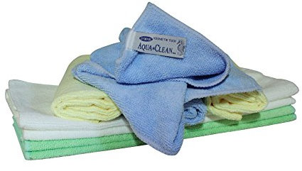 AQUA CLEAN Microfaser Kosmetiktücher, Gesichtsreinigungstücher, Hautreinigung, Abschminktücher 8er tlg.