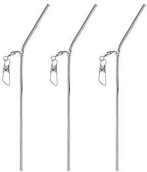 Anti Tangle Boom mit Wirbel Casting booms Abstandhalter Durchlauf Röhrchen Angel Zubehör feedern feederangeln (Chrome - 10 cm)