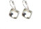 Crystalline Azuria Donna 18ct Placcato Oro Bianco Cristalli Bianco Rombo Quadrato Orecchini Pendenti Monachella