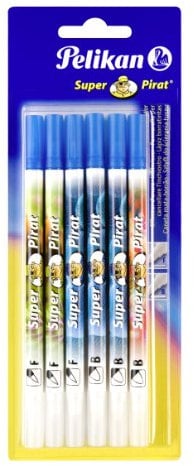 Pelikan Lot de 6 effaceurs Super Pirat 850