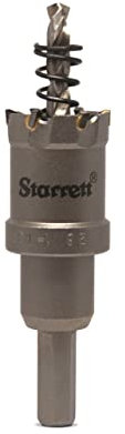 Starrett Carbide Tipped Hole Saw - CTD26 TCT Deep Cut Holesaw Cutter - For Metal Stainless Steel Iron Aluminium - 26mm
