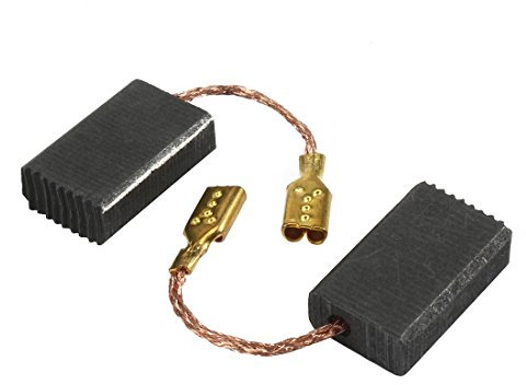 sourcing map Escobillas de Carbón 1 Par, 5mm x 10mm x 15mm, para Motor Eléctrico Genérico, Pieza de Reparación de Repuesto