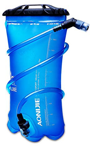 Win.Deeper 1.5L/2L/3L Trinkblase, Wasserblase mit Schlauch Hydration Bladder, Sport Wasser Blasen Ideal für Jeden Rucksack zum Radfahren Camping Walking (2L)