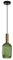 HJXDtech Lampade a Sospensione Moderne Lampada a Sospensione in Vetro Striscia Paralume Vintage E27 Lampada a Sospensione Lampada da Soffitto in Cucina Soggiorno (Verde 13cm)