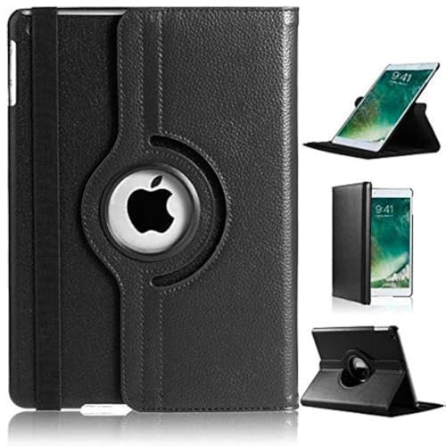 DN-Technology iPad Mini 5 Case - Leather 360° Rotating Stand Auto Wake/Sleep Case For iPad Mini 5 2019 (Black)