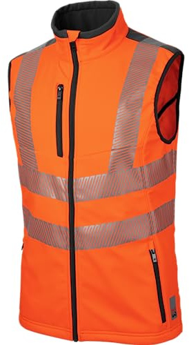 WÜRTH MODYF Warnschutz-Arbeitsweste Neon für Herren | Reflektierend nach EN ISO 20471 – winddichtes Softshell mit Stretch, 4 Taschen mit Reißverschluss – für Straßenbau & Lager