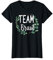 Team Braut Bride Blumen Grün Vintage JGA Verlobung Geschenk T-Shirt
