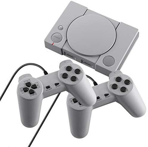 H/L Nouveau Classique 8 Bits PS1 Mini-Jeux Console, Prise Rétro Et Jouer TV Video Game Machine Peut Double Jeu Simultanée Et 620 Jeu Classique Intégré [Classe Énergétique A]