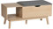 Wenko Compartimento de Almacenamiento Edda, Banco Zapatero con Asiento Acolchado, Madera, Beige, 100 x 45 x 40 cm, 50761800