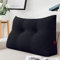 VERCART Sofakissen Groß Fest mit Bezug Polster Sofa Dreieck Gepolstert Ruecken Kissen für Couch Tagesbett, Rückenkissen für Bett zum Anlehnen Anthrazit 60x20x50cm