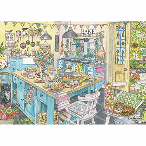 Otter House Gift Jigsaw Puzzle 1000 Piece - Kitchen Love,76378