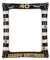 Andiker Aufblasbarer Bilderrahmen, Schwarzgold Happy Birthday Photo Booth Requisiten für Frauen Männer 40 Geburtstag Party Deko (Schwarzgold,40)
