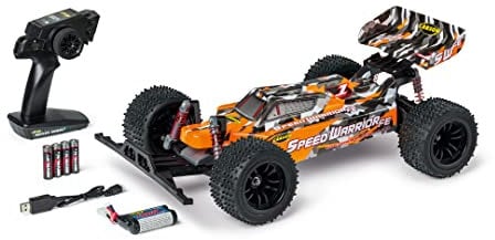 Carson 500404237 - 1:10 FE Speed Warrior 2.4G 100%RTR orange - Ferngesteuertes Auto, RC Buggy, inkl. Batterien und Fernsteuerung, Offroad Buggy