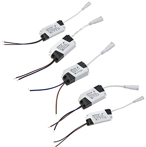 HEIBTENY LED Transformer Driver,3W 6W 12W 18W 24W Konstantstrom,24-43V DC Anschluss,Led Licht Lampe Treiber Adapter Trafo Netzteil