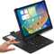 PboyiqiS Keyboard Case for iPad 10.2 9th/8th/7th Gen,Case for iPad9/iPad8/iPad7 with Backlits Touchpad Keyboard-360° Rotatable Smart Cover with Pencil Holder (Black)