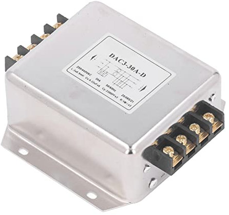 Filtro del Segnale Armonico, Filtro EMI Trifase AC250V 440V 30A Alimentatore Stabile Dimensioni Compatte Multifunzionale per Robot di Automazione