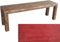 TOTAL WOOD 2012 Gartenbank Sitzbank Holzbank parkbank terrassenmobel für Innen und Außen geeignet Nach Maß verfügbar (Classic imp) (ROT, 120X38.5X50)