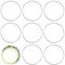 Teaaha 8 STK. Metallringe zum Basteln - 8cm Dekorationsringe, Silber, für Handwerk, Floral Hoop, Hochzeitskranz Dekoration, Traumfänger, DIY Tafelaufsatz & Wandhänge