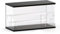 Nynelly 3 Tier Clear Acrylic Display Case for Models, Mini Figures, Pop Mart, Labubu, Sonny Angel, Smiski - Assemble Dustproof Display Box with Door, Display Stand (Lengthen,Black Top Base,Clear Step)