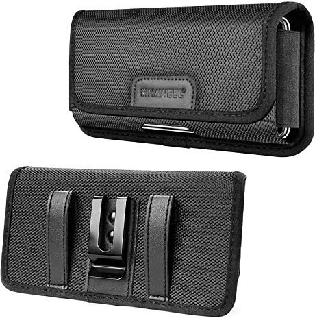 Haweel Gürteltasche für Laufen, Geldgürtel, wasserdicht, verstellbar, elastisch, perfekt für Reisen, Wandern, Radfahren, Camping, Outdoor und Bauarbeiten, Schwarz , 6.1-6.8 inch, Reisen