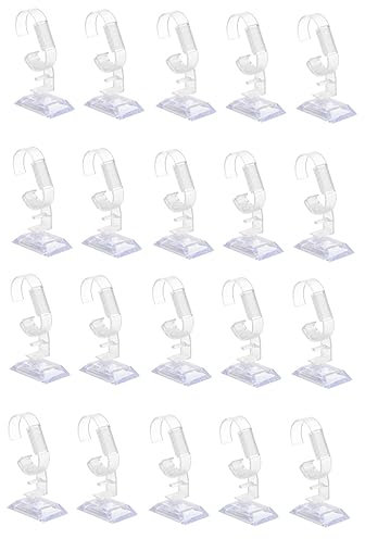 SAFIGLE 20 Stk Uhrenständer Uhrenregal Aus Acryl Stehen Für Uhr Desktop-monitorständer Klarer Uhrenhalter Armbandständer Acryltabletts Zur Präsentation Klarer Stand Einzel Rahmen Abs