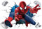 Cool Spinne Cartoon Wandtattoo,Wandtattoo für Kinder Mädchen Zimmer,3D Anime Wandsticker für Schlafzimmer,Spider Animal Wandaufkleber für Wohnzimmer Babyzimmer Küche Fenster Tür Wanddeko,40 * 60 CM