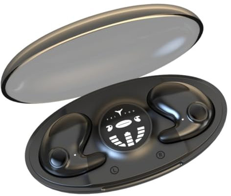 Auriculares Invisibles Auriculares inalámbricos Auriculares Mini Auriculares inalámbricos Auriculares de cancelación de Ruido para Auriculares de Negro Deportivo, Mini inalámbricos