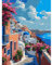 feelive Peinture par Numéro pour Adulte, Paysage Kit de Peinture à l'huile sur Toile Bricolage pour Enfant Débutants Avec Pinceau Pigment Acrylique 30x40cm