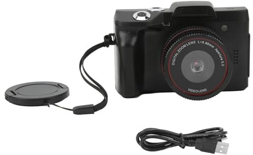 16MP HD Kamera Video Digital Camcorder, 180 Grad Flip Screen 2.4in Compact Retro Kamera, TFT LCD Display, 16X Digital Optischer Zoom, 1/4in Screw Mount