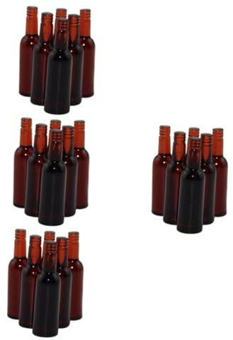 KOMBIUDA 24pièces Mini Bouteilles De Bière Réalistes pour Maison De Poupée Accessoires Décoratifs pour Miniatures Et