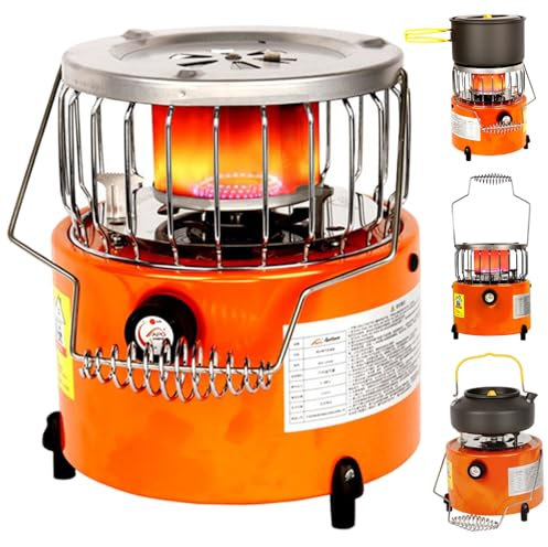 2 in 1 Portable Tent Heater for Camping, Hiking and Ice Fishing