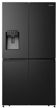 Hisense PureFlat RQ760N4SBFE Non-Plumbed Total No Frost American Fridge Freezer - Black Stainless Steel - E Rated