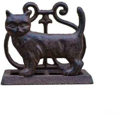 Cast Iron Tabletop Napkin Holder Vintage Rustic Style for Bars and Restaurants (B)